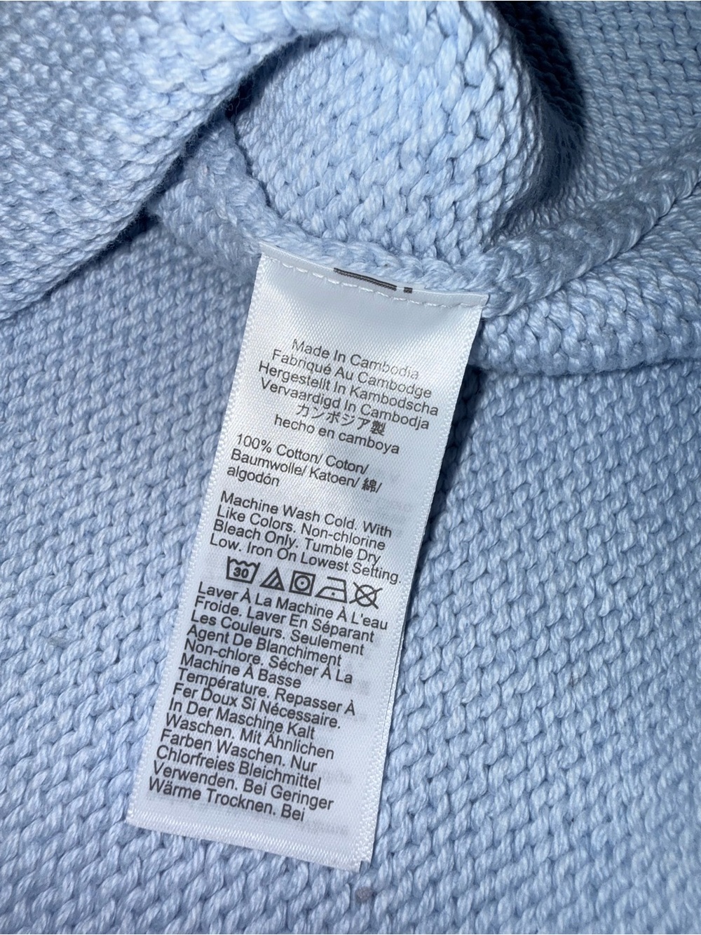 J. Crew 1988 Heather Light Blue Rollneck Trade Sweater Small Like New - Picture 8 of 8